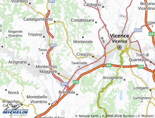 Mapa MICHELIN Sovizzo - ViaMichelin