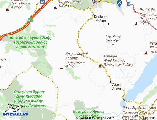 MICHELIN Rodiani map - ViaMichelin