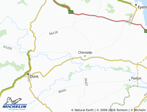 Carte MICHELIN Chirnsidebridge - ViaMichelin