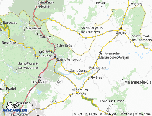 MICHELIN Saint-Étienne de Sermantin map - ViaMichelin