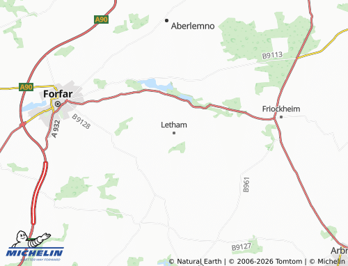 Mappa MICHELIN Letham - ViaMichelin