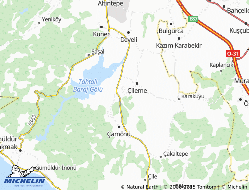 MICHELIN Sancaklı map - ViaMichelin