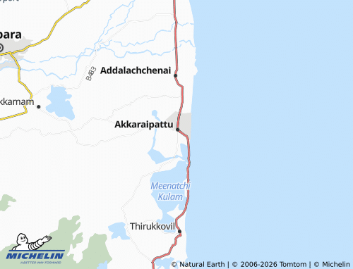 Mappa MICHELIN Akkaraipattu 8/2 - ViaMichelin