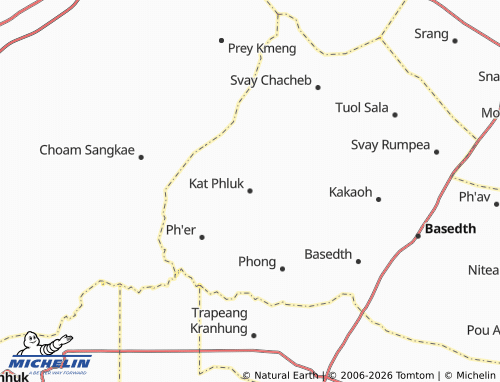 MICHELIN Kat Phluk map - ViaMichelin