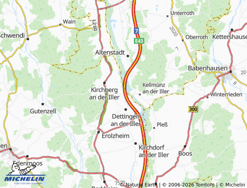 MICHELIN Buchau map - ViaMichelin