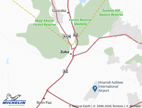 Mappa MICHELIN Zuba - ViaMichelin