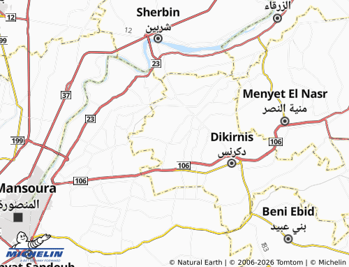 Mapa MICHELIN Meet al-Nahhal - ViaMichelin