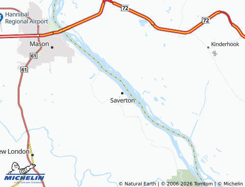 Mapa MICHELIN Saverton - ViaMichelin