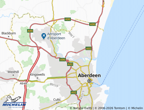 Carte MICHELIN Danestone - ViaMichelin