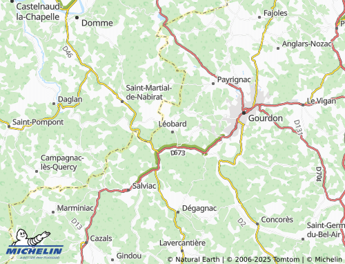 MICHELIN-Landkarte Léobard - ViaMichelin