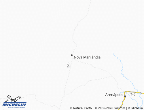 Mappa MICHELIN Nova Marilândia - ViaMichelin