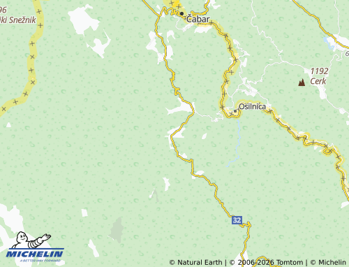 Kaart MICHELIN Gerovo - ViaMichelin