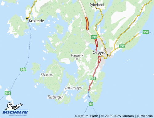 MICHELIN Hagavik map - ViaMichelin