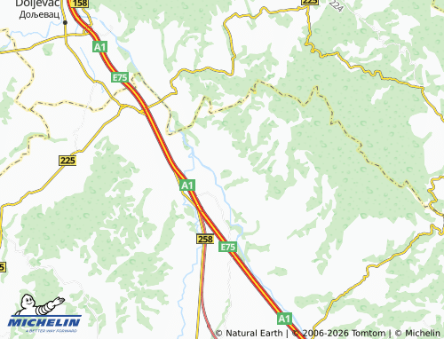 Mapa MICHELIN Razgojna - ViaMichelin
