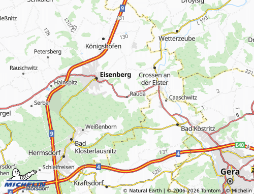 Mappa MICHELIN Rauda - ViaMichelin