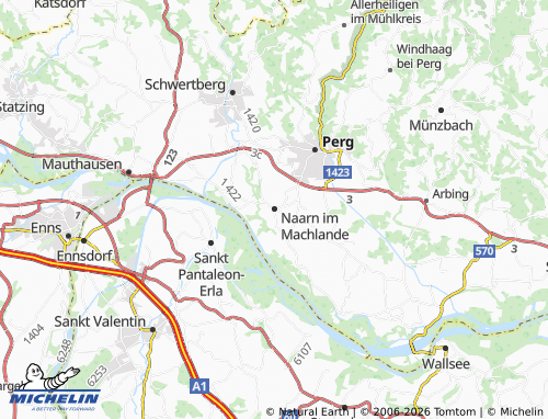 Mapa MICHELIN Naarn im Machlande - ViaMichelin