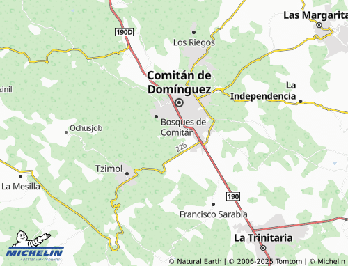 MICHELIN Paraíso Chichima map - ViaMichelin