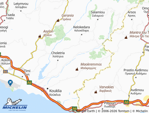 Mappa MICHELIN Mamonia - ViaMichelin