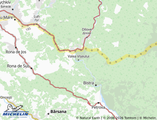 Carte MICHELIN Valea Vișeului - ViaMichelin