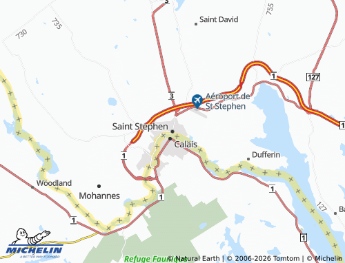 Kaart MICHELIN Saint Stephen - ViaMichelin