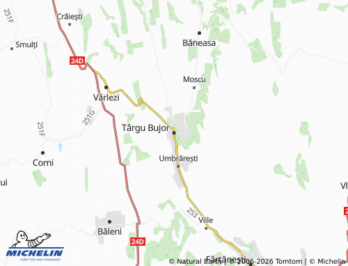 Mappa MICHELIN Târgu Bujor - ViaMichelin