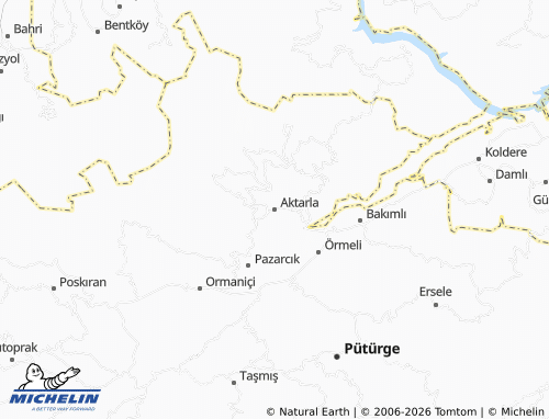 MICHELIN Aktarla map - ViaMichelin