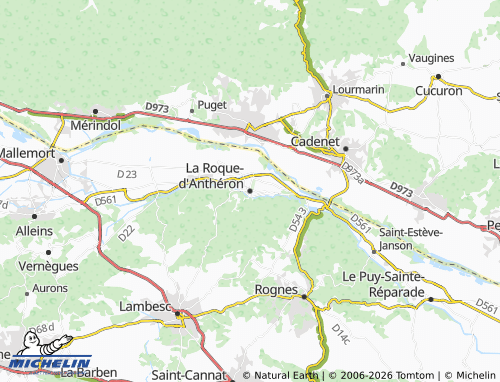 MICHELIN-Landkarte La Roque-d'Anthéron - ViaMichelin