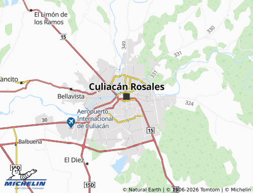 Kaart MICHELIN Culiacan Rosales - ViaMichelin
