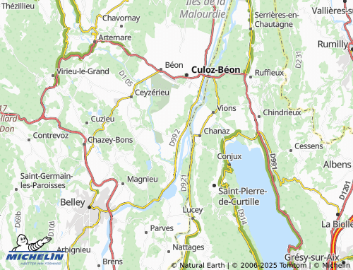 MICHELIN Lavours map - ViaMichelin