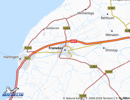MICHELIN Franeker map - ViaMichelin