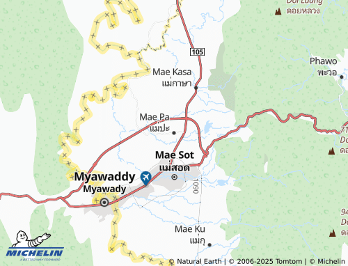 MICHELIN Mae Pa map - ViaMichelin