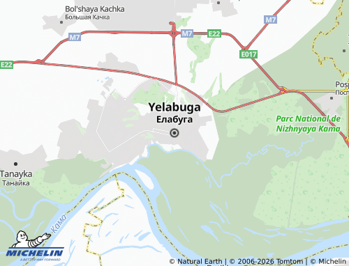 MICHELIN-Landkarte Yelabuga - ViaMichelin