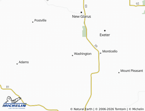 Carte MICHELIN Washington - ViaMichelin