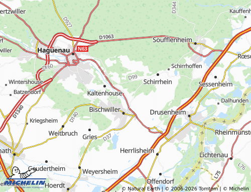 Mapa MICHELIN Oberhoffen-sur-Moder - ViaMichelin