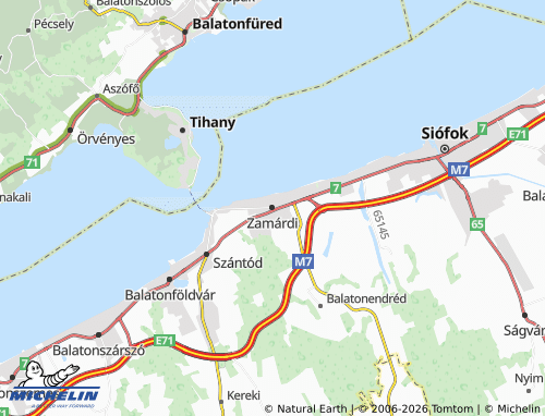 Mapa MICHELIN Zamárdi - ViaMichelin
