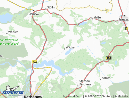 MICHELIN Witzke map - ViaMichelin