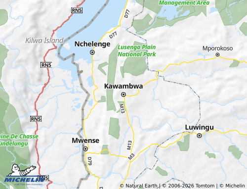 Mappa MICHELIN Kawambwa - ViaMichelin