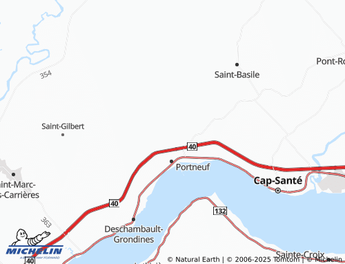 MICHELIN Notre-Dame-de-Portneuf map - ViaMichelin