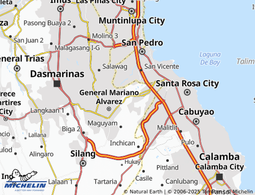 Mapa MICHELIN Cabilang Baybay - ViaMichelin
