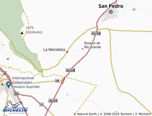 MICHELIN Palos Blanco map - ViaMichelin