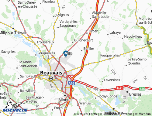 Carte MICHELIN Morlaine - ViaMichelin