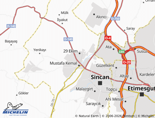 MICHELIN Menderes map - ViaMichelin