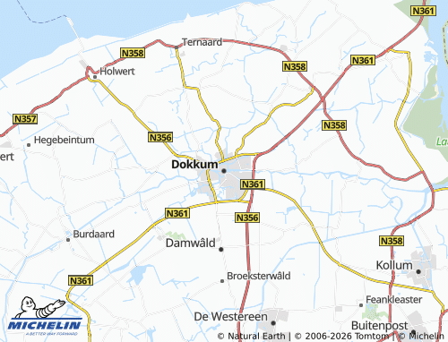 MICHELIN Dokkum map - ViaMichelin