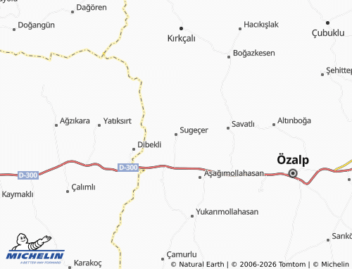 Mappa MICHELIN Sugeçer - ViaMichelin