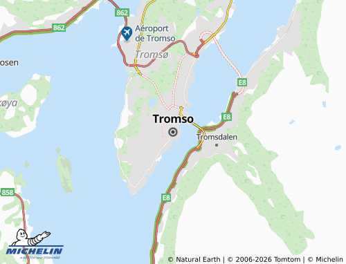 MICHELIN-Landkarte Tromsö - ViaMichelin