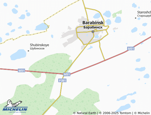 MICHELIN Vagonnik SNT map - ViaMichelin