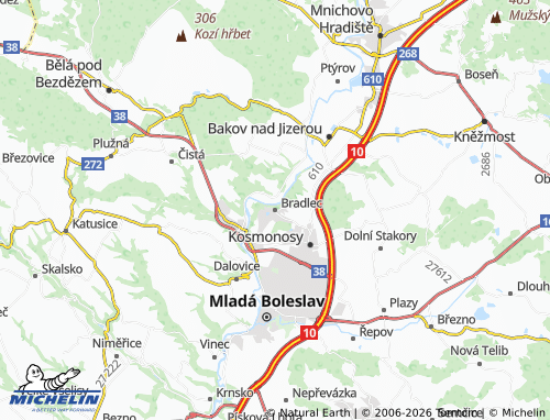 Mappa MICHELIN Bradlec - ViaMichelin