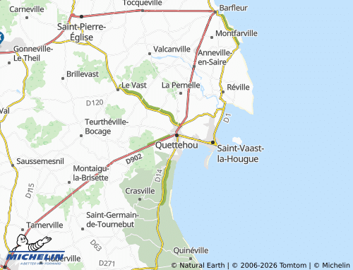 MICHELIN Quettehou map - ViaMichelin