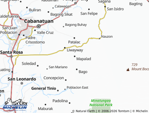 MICHELIN Mapalad map - ViaMichelin