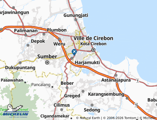MICHELIN Kalijaga map - ViaMichelin